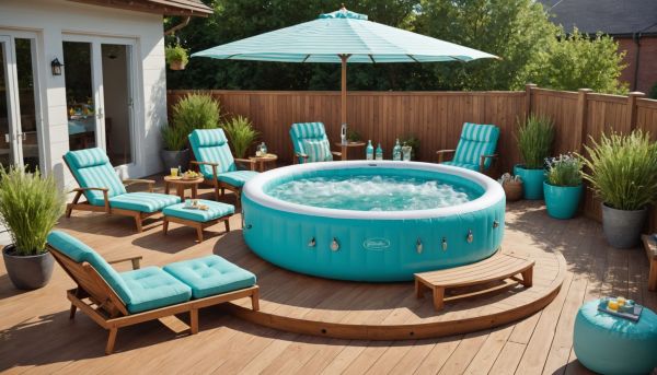 Le spa gonflable s'invite sur la terrasse l'été