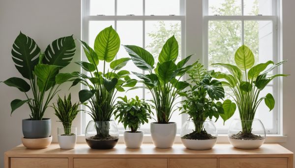 Les plantes vertes purificatrices d'ondes zen